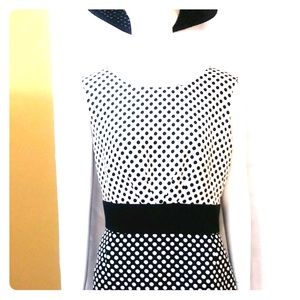 Tahari By Arthur S. Levine Polka Dot Dress
